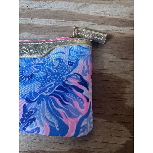 Lilly Pulitzer Keychain Wallet With ID Window & Zipper Closure - Picture 4 of 6